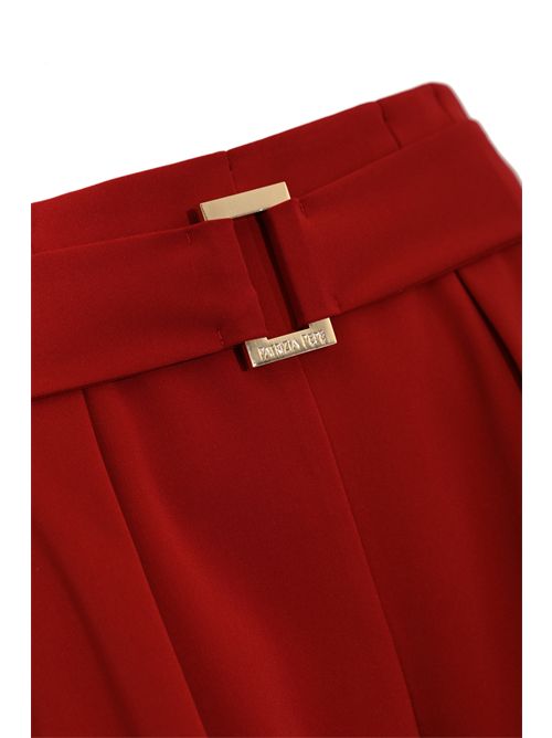 Pantalone in crepe stretch con dettaglio fibbia e pinces Patrizia Pepe | 8P0770 A6F5R862